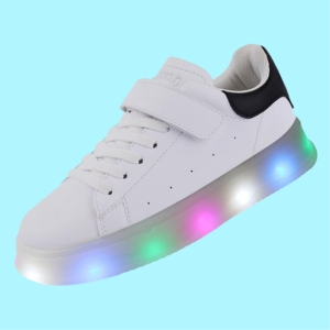 Baskets Rollers LED Enfants, 2 Roues, Chaussures Flash Garçons Filles, Pointures EU 28-42