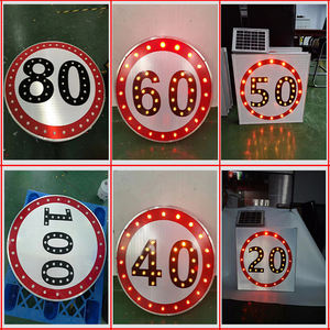 لافتات مرور وامضة بمعايير أوروبية مخصصة تعمل بالطاقة الشمسية من ماركة DJ، إنتاج مباشر من المصنع - Product Image 3