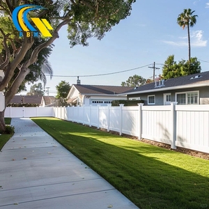 Clôtures Intimité Panneaux de clôture et portails Intimité Jardin Vinyle Extérieur pour la maison PVC <span class=keywords><strong>Fentech</strong></span> 8ft Plastique blanc Petite clôture de jardin - Product Image 4