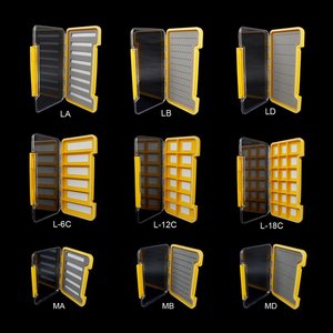 Caja <span class=keywords><strong>de</strong></span> pesca con mosca impermeable súper delgada Compartimentos magnéticos múltiples Caja <span class=keywords><strong>de</strong></span> aparejos <span class=keywords><strong>de</strong></span> señuelo 09A-G046 (E10) - Product Image 4