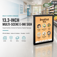 Affichage numérique E Ink Spectra 6 couleurs de 13,3 pouces, WiFi 4G, gestion cloud, publicité au détail, prise en charge OEM, faible consommation d'énergie