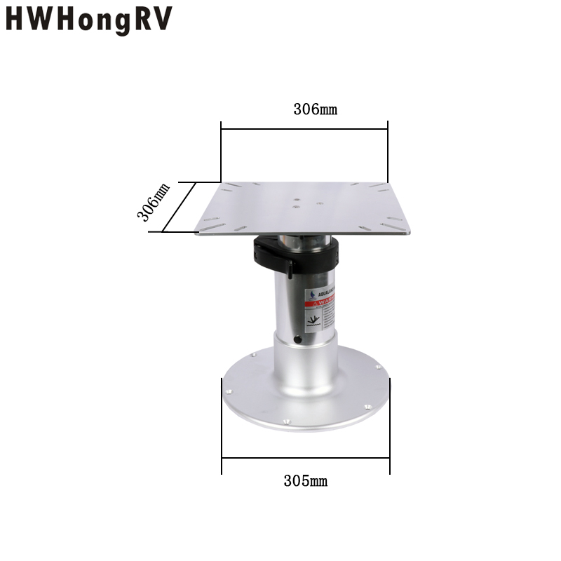 Pieds De Table Réglables En Aluminium - Piédestal Universel 22-28 Pouces Pour Camping-car, Yacht