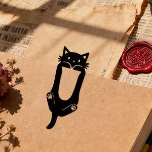 <span class=keywords><strong>Segnalibro</strong></span> in Stile Cartone Animato a Tema Gatto in Acrilico Riutilizzabile, Supporto per Libri, Scheda per Annotazioni, per Attività Promozionali - Product Image 3