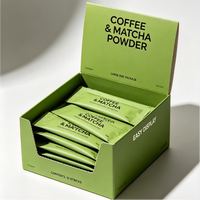 Boîtes d'emballage personnalisées haut de gamme avec sac, petite pochette, emballage alimentaire pour thé matcha et miel, ensemble de boîtes de présentation rigides en papier