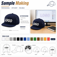 Casquette de baseball personnalisée JX pour homme, visière plate, performance, snapback, design perforé au laser, tissu brodé à la main, caractéristiques communes