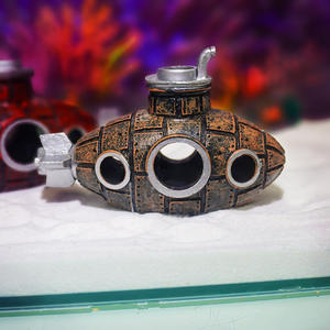 Ornements de cachette décoratifs en PVC populaires, nouveau style, sous-marin, aquarium, poissons et crevettes, aménagement paysager, pots de reproduction - Product Image 4