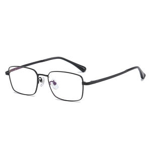 Montura de gafas de negocios de titanio ultraligera 98357 para hombres, gafas presbioscópicas chapadas en IP <span class=keywords><strong>maduras</strong></span> a la moda 51 - Product Image 2