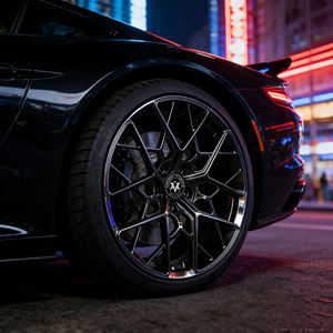 Viaol Nouvelle <span class=keywords><strong>Jante</strong></span> en Aluminium Forgée Noire Personnalisée Concave Profonde 5x100 5x108 5x112 5x114.3 5x120 5x130 5x139.7 pour G80 M3 M4 - Product Image 5