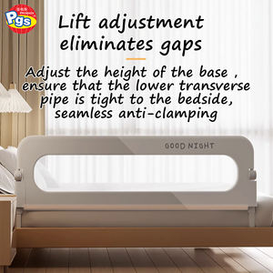 PRODIGY BR012 Barrière de sécurité pour lit bébé Montage latéral Garde-corps de lit pour enfant Tube en acier pliable 1,8 m - Product Image 3