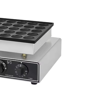 110V 220V ticari hollandalı aperatif yuvarlak Mini krep makinesi 25 delik gözleme makinesi kullanılan gözleme makinesi elektrikli - Product Image 5