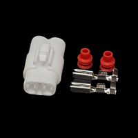Kit de Adaptadores Impermeables de 2 Pines de Cobre IP67 con Terminales y Sellos para Cables, 15A 12V DJR7021-2-21