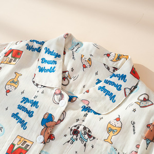 SUHE Conjunto de pijama lindo para mujer, ropa de dormir de algodón holgada de manga larga, para primavera y otoño, para usar al aire libre y en casa - Product Image 2