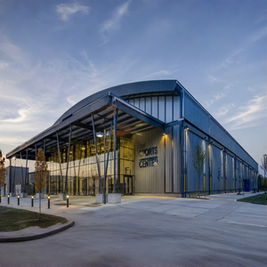 Stade de basketball en structure métallique préfabriquée CWB & ISO, terrain intérieur, structure sportive polyvalente - Product Image 1