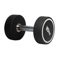 LDH Set Dumbbell CPU kepala bulat, untuk Gym rumah harga rendah besi dan karet Hex Dumbbell dengan Logo kustom Peralatan Kebugaran
