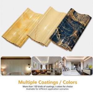 Moulures de plafond en mousse de polyuréthane de style européen en gros, moulures de plafond en PU plates pour la conception de corniches de plafond - Product Image 5