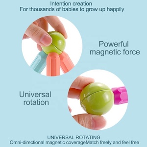 Jeu de bâtons magnétiques 3D assemblés pour l'éducation précoce, 42 pièces, blocs de construction magnétiques, boules <span class=keywords><strong>et</strong></span> barres empilables, ensemble de jouets STEM - Product Image 5