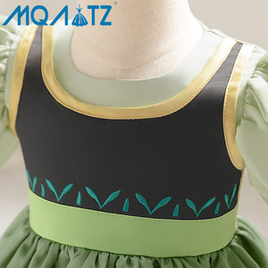 MQATZ gran oferta niños manga corta 2 años disfraz princesa fiesta vestido niña película Cosplay para niñas - Product Image 3