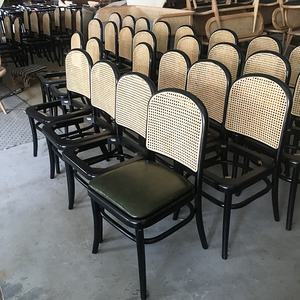 Chaise de salle à manger en bois de frêne avec revêtement en cuir <span class=keywords><strong>Nadia</strong></span> Cafe - Product Image 6