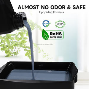 Gratkit Resin 3D-Druckerharz Wasser wasch barer Geruch Niedrig viskoser Schnell druck HD Graues Wasser wasch harz 1kg - Product Image 2