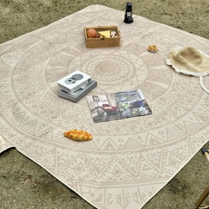 Mantas de Picnic Extra Grandes de Poliéster, Plegables, Impermeables, para Playa, Camping, Senderismo, Viajes, Alfombra de Oración Musulmana de Bolsillo - Product Image 2