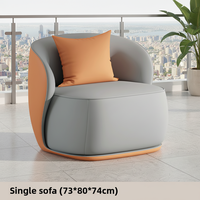 Canapé Chaise Longue Moderne en Cuir, Inclinable, Imperméable et Anti-Taches, Montage Facile, Salon, Chambre, Hôtel, Salle à Manger
