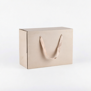 Boîte cadeau en carton ondulé personnalisée avec rabat de couvercle pliable, impression offset du logo personnalisé, emballage Matsutake, modèle valise 252 - Product Image 1