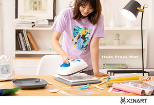 Tapis de presse à chaud pour <span class=keywords><strong>Cricut</strong></span> Easypress 2 9X9 Cricket Isolation de repassage double face Tapis de transfert de chaleur en vinyle thermocollant 12x12 pouces - Product Image 2