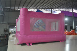 Castillo Inflable <span class=keywords><strong>de</strong></span> Color Rosa con Tobogán - Product Image 3