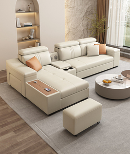 Canapé-<span class=keywords><strong>lit</strong></span> moderne sectionnel à double angle, canapé-<span class=keywords><strong>lit</strong></span> convertible, <span class=keywords><strong>armoire</strong></span> de rangement pliante pour le salon - Product Image 3