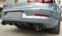 Diffuseur de pare-chocs arrière en fibre de carbone de haute qualité pour VW Passat CC 2009-2012, kit carrosserie avec séparateur de diffuseur arrière
