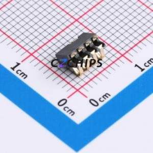 GT-BTP16004-0220B-014C Blade/Spring Contact Battery Connector SMD,P=1.6mm Connector Spring Contact Type 1.6mm 4P Vertical Mount - Product Image 2