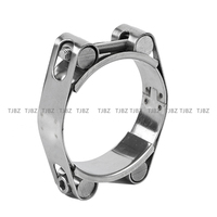 Collier de serrage métrique robuste en acier inoxydable à double tête, plusieurs spécifications pour applications liquides/gaz du moteur et des conduites