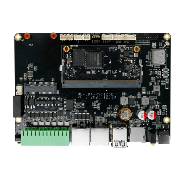 Chipboard AIO-1126BJD4 AI Motherboard Rockchip RV1126B Quad-core AI Processor,integrating 3-tops NPU Video Encoding 12MP 30fps