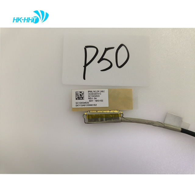 HK-HHT Laptop FHD EDP LCD Cable for Lenovo ThinkPad P50 30pin DC02C007A10 SC10K04520