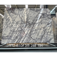 Prix d'usine Newstar Stone, grande dalle de marbre naturel blanc plumé, dalle de marbre sur mesure pour revêtement mural et sol intérieur