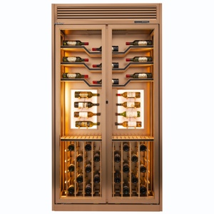 Armoire à vin de luxe avec porte en verre, réfrigérateur vertical de grande taille, vitrine de haute qualité, personnalisable - Product Image 1