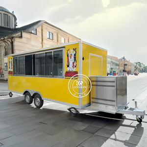 2025 Mobile Kitchen Foodtruck Ice Cream Cart With Wheels Fast Food <b>Truck</b> Hot Dog Bbq Concession Food Trailer <b>for</b> <b>Sale</b> - Product Image 1