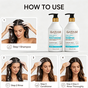 Ensemble Shampooing et Après-Shampooing Hydratant Bio Vegan à la Noix de Coco et au Gingembre Marque Blanche pour Cheveux Secs et Abîmés OEM - Product Image 5