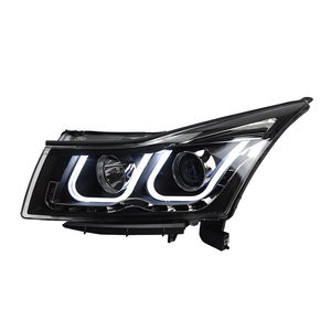 Feux avant automatiques pour <span class=keywords><strong>Chevrolet</strong></span> <span class=keywords><strong>Cruze</strong></span> 2009-<span class=keywords><strong>2014</strong></span>, feux avant de voiture <span class=keywords><strong>à</strong></span> LED, ensemble de mise <span class=keywords><strong>à</strong></span> niveau, double design en U, lentille de projecteur, accessoires - Product Image 1