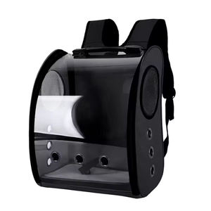 Perroquet sac à dos cage à oiseaux maison perroquet transporteur avec <span class=keywords><strong>perche</strong></span> mangeoires oiseau grand espace respirant Portable sac de voyage Transparent - Product Image 2