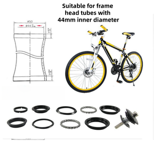 Fourche universelle pour VTT, vélo à pignon fixe, vélo de route, avec rotule de fourche 44x34mm pour la conduite - Product Image 3