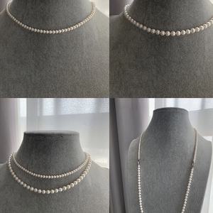 Collar con Colgante de Sirena de Agua Dulce Natural con Luz Intensa, Cadena de Clavícula en Forma de Y de Plata S925, Collar de Perlas Versátil - Product Image 3