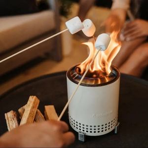 Foso de fuego de <span class=keywords><strong>mesa</strong></span> <span class=keywords><strong>Mesa</strong></span> con soporte <span class=keywords><strong>Mini</strong></span> fuego para exteriores de humo bajo para zonas urbanas y suburbios alimentado por Pellets o caja fuerte de madera - Product Image 6