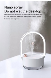 Difusor Nebulizador Ultrasónico de Aire, Luz LED Nocturna, Humidificador con Batería Recargable para Hotel, Coche, Hogar, RV, Fácil USB - Product Image 5