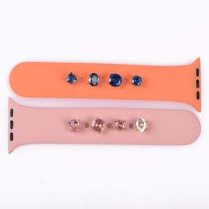 ขายส่งเสน่ห์โลหะตกแต่งแหวนสำหรับสายนาฬิกาเครื่องประดับเพชรนาฬิกาอุปกรณ์สายซิลิโคนสำหรับสร้อยข้อมือนาฬิกา - Product Image 5