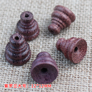 Perles en bois de santal à cinq couches en forme de tête de Bouddha pour la fabrication de bracelets, accessoires de bijoux DIY, petite forme de gourde - Product Image 3