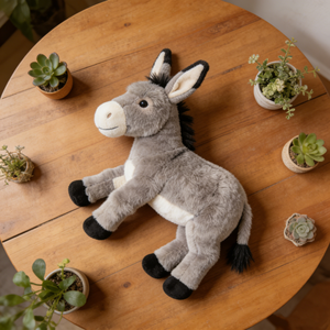 Asino di Peluche Personalizzato EN71 CE, Giocattolo Morbido Economico all'Ingrosso - Product Image 3