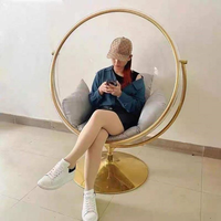 Mobilier de patio moderne et populaire, chaise à bulles, œuf d'or, chaise suspendue, balançoires de patio