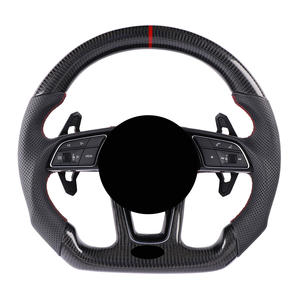 Volante Personalizado de Fibra de Carbono y Cuero para <span class=keywords><strong>Audi</strong></span> A3 Limusina y <span class=keywords><strong>A4</strong></span> Sedán - Product Image 1