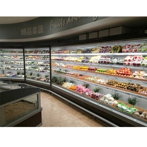 Runte Rèm Ngoài Trời Nhiều Tầng Thương Mại Siêu Thị Giá Xuất Xưởng Tủ Lạnh Trưng Bày Thẳng Đứng Tủ Lạnh Làm Mát Cho Rau Củ - Product Image 6